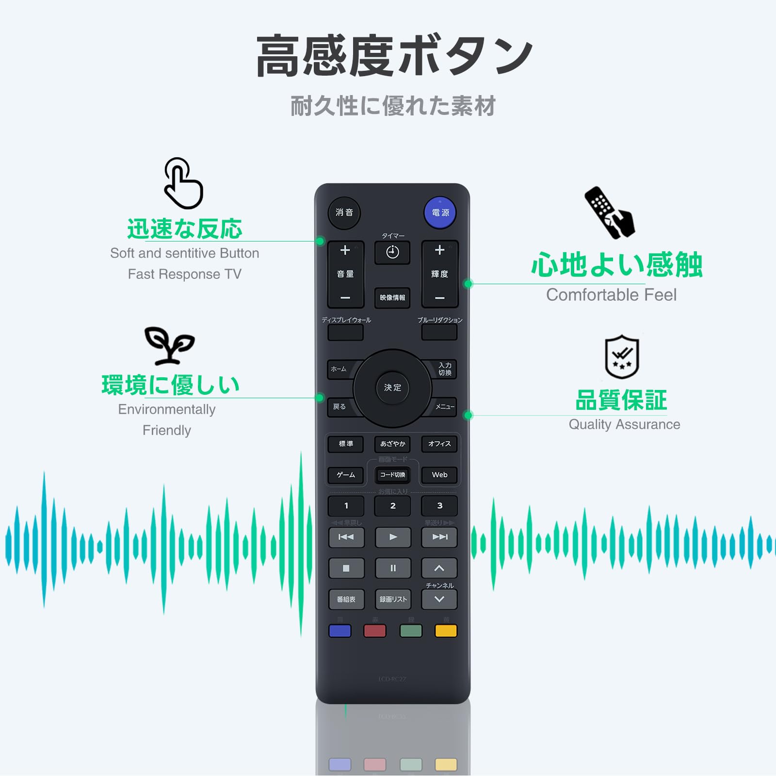 Amazon.co.jp: テレビリモコン LCD-RC27 for I-O DATA アイオーデータ