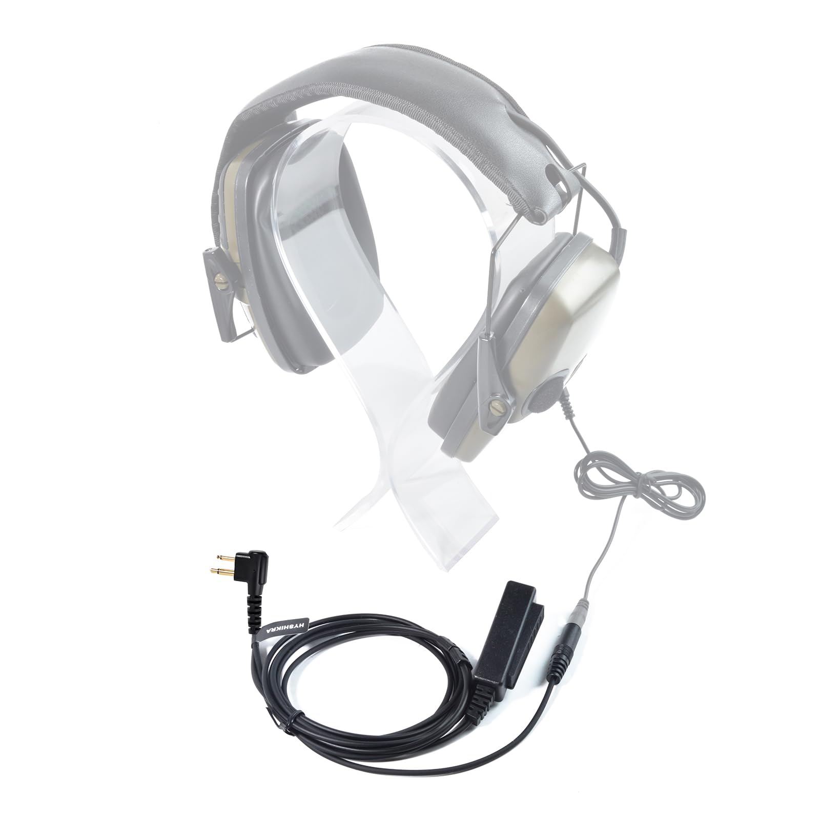 Uniwersalny 2-drożny radiowy adapter audio Kabel 3,5 żeński do Multi-pin z zestawem słuchawkowym PTT 3,5 mm Jack Kompatybilny z Motorola CP040 DP1400 GP68 GP88 GP300 (Kształt D)