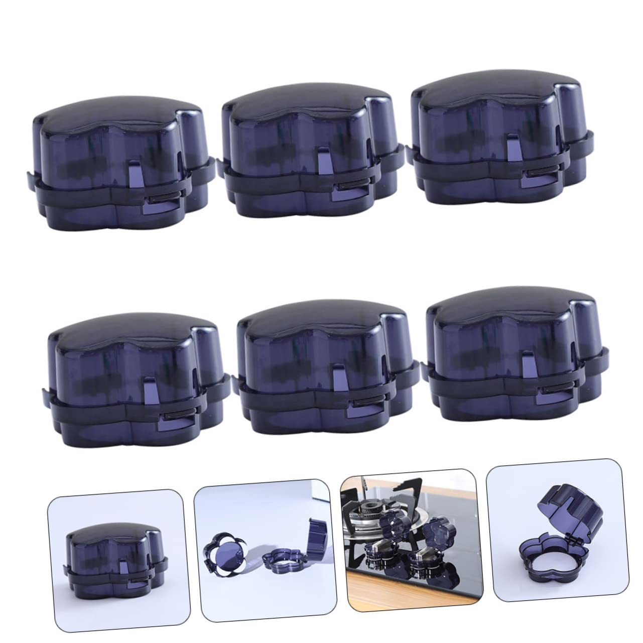 HEMOTON Improved Safety Factor Gas Stove Knob Covers Replacement for Child Safety Durable and Easy to Carry