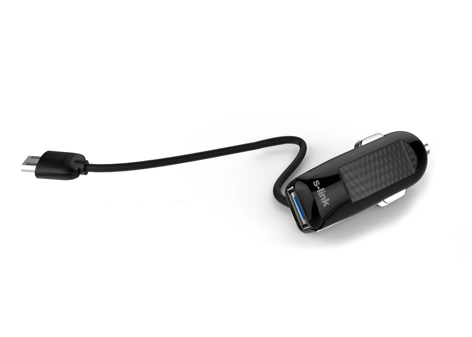 S-link SLP-130 PRO 2100MA Çakmaktan Usb + Micro 5pin Araç Şarjı