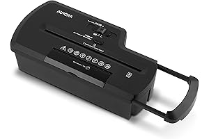 Aurora AU120SC Strip Cut Paper/CD/Credit Card Shredder without Wastebasket, 8-Sheet Capacity