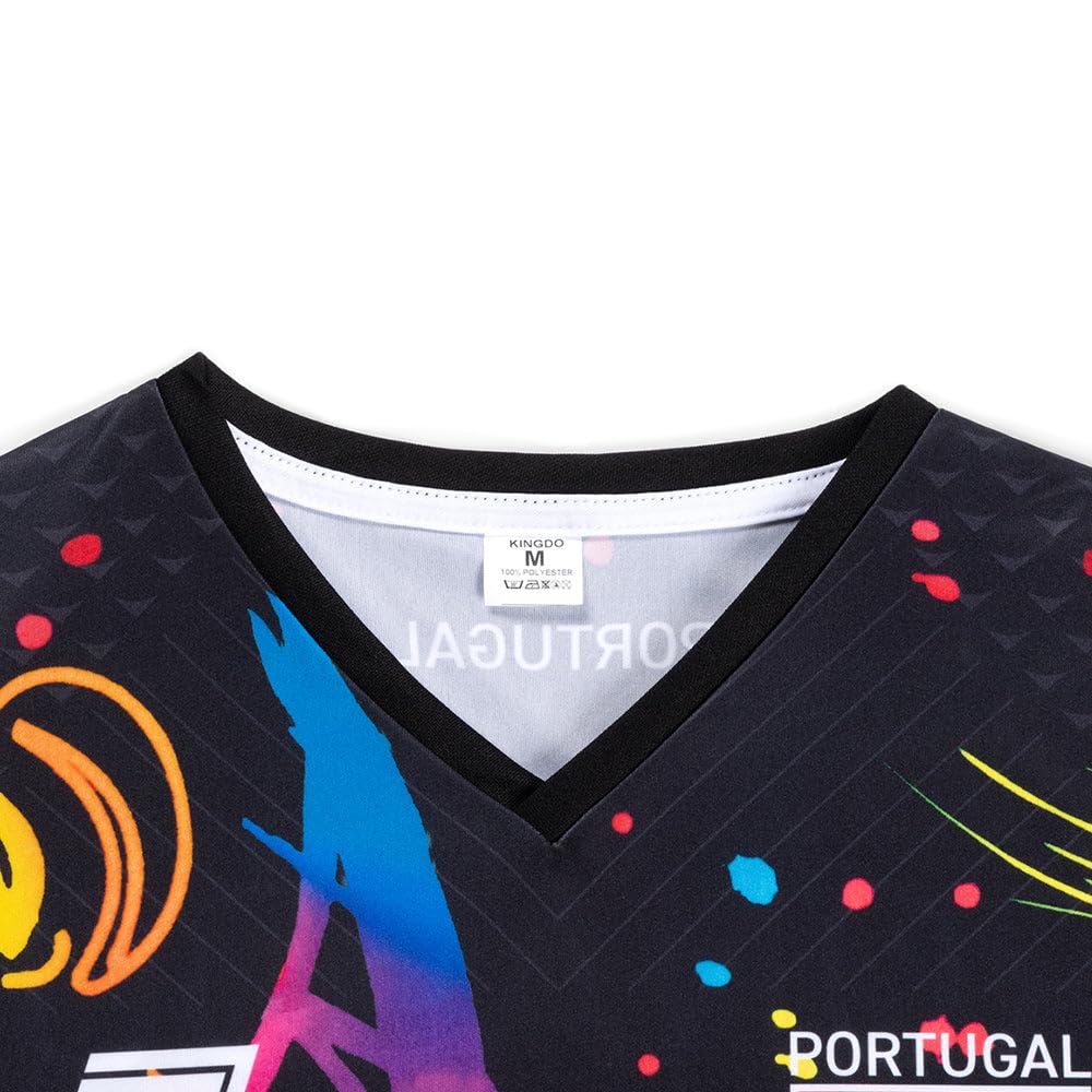 Portugal Camiseta de fútbol - Gaming - Niños y Adultos - Equipación de fútbol - Chico - Ropa de Futbol - Talla 116