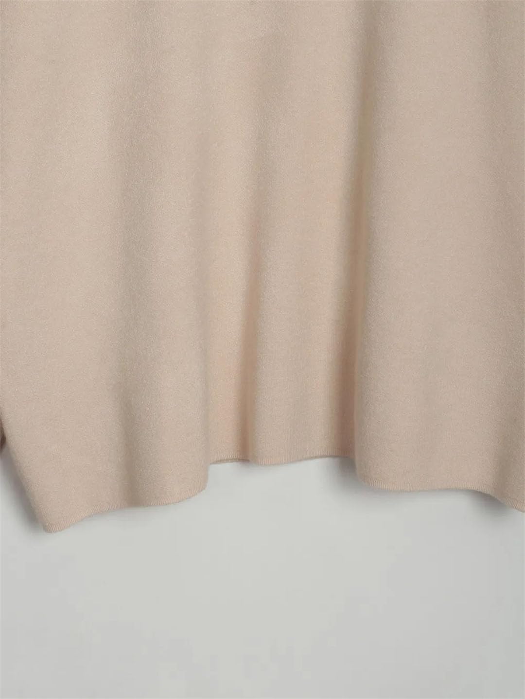 Maglione da donna a collo alto, a maniche lunghe, lavorato a maglia