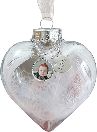 Adornos de Navidad Decoración para árbol de Navidad Adorno de bola de fotos personalizada, adorno de bola de Navidad inastillable para vacaciones,