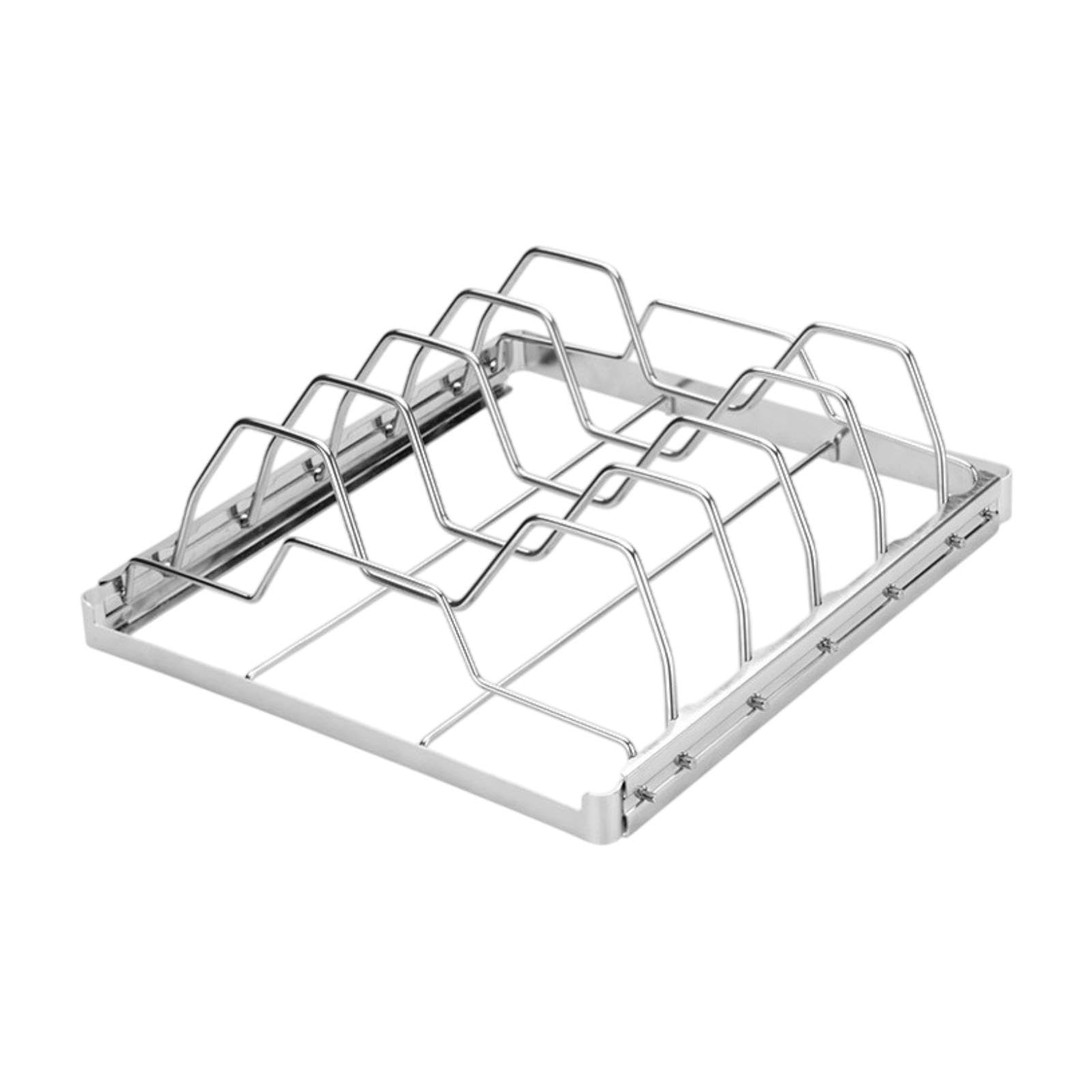Support de boeuf gril robuste en acier inoxydable pour barbecue
