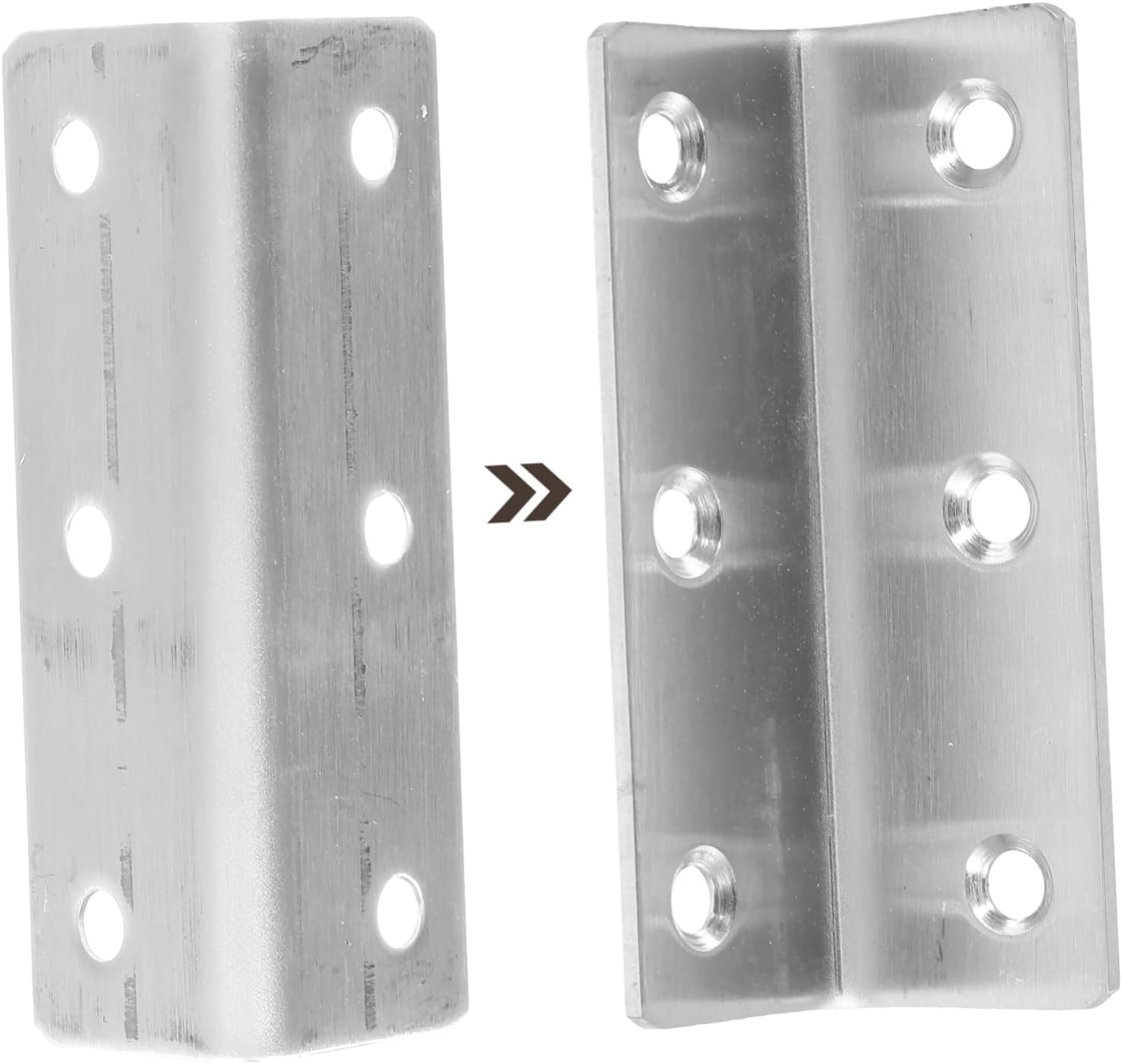 20pcs Stainless Steel Corner Braces Heavy Duty Shaped Brackets for Angle Connectors for Furniture Cabinets Tables and Frames No Burrs Easy to Install