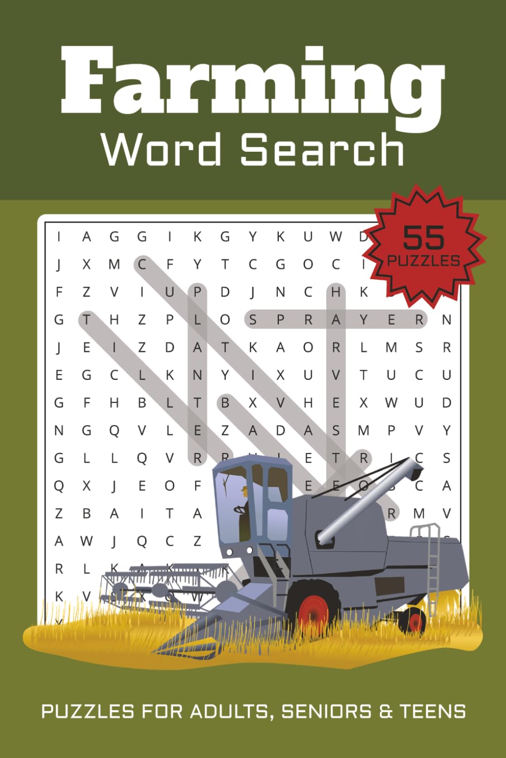 Farming Word Search Puzzle Book: Word Searches With Easy To Read Print About Farming, Farm, Farmer, Farm animals And More I 6x9 inches, 110 Pages I ... Holidays, Relaxation or Fun times