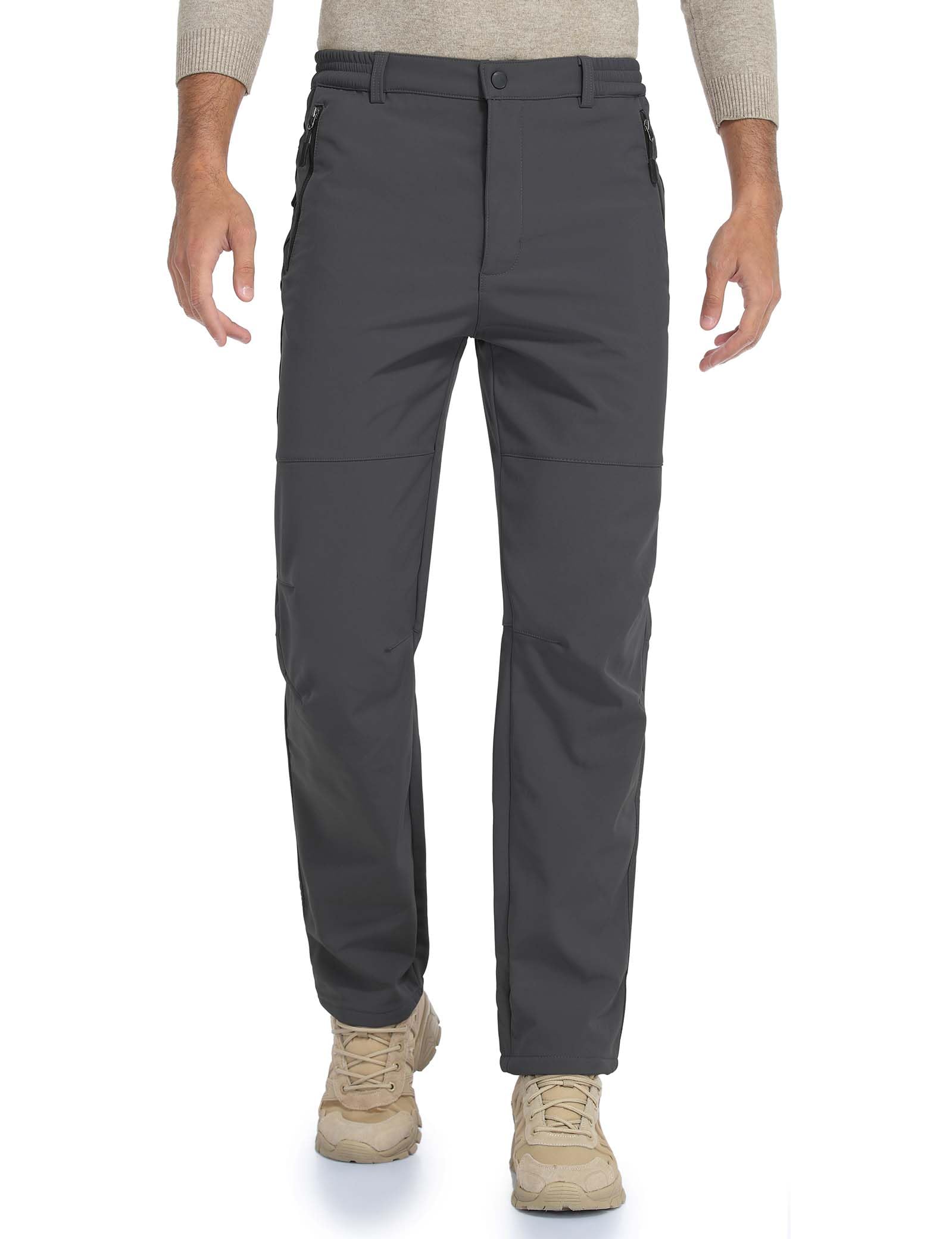 HFDWYJ Pantaloni Trekking Uomo Invernali Impermeabile Pantaloni Uomo per attività All'aperto da Sci Neve Arrampicata Escursionismo Caldo
