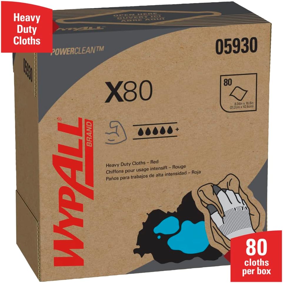 WypAll X80 Towels Model Code: AE - Price is for 1 Case, 5BOX/CASE (part# 05930)