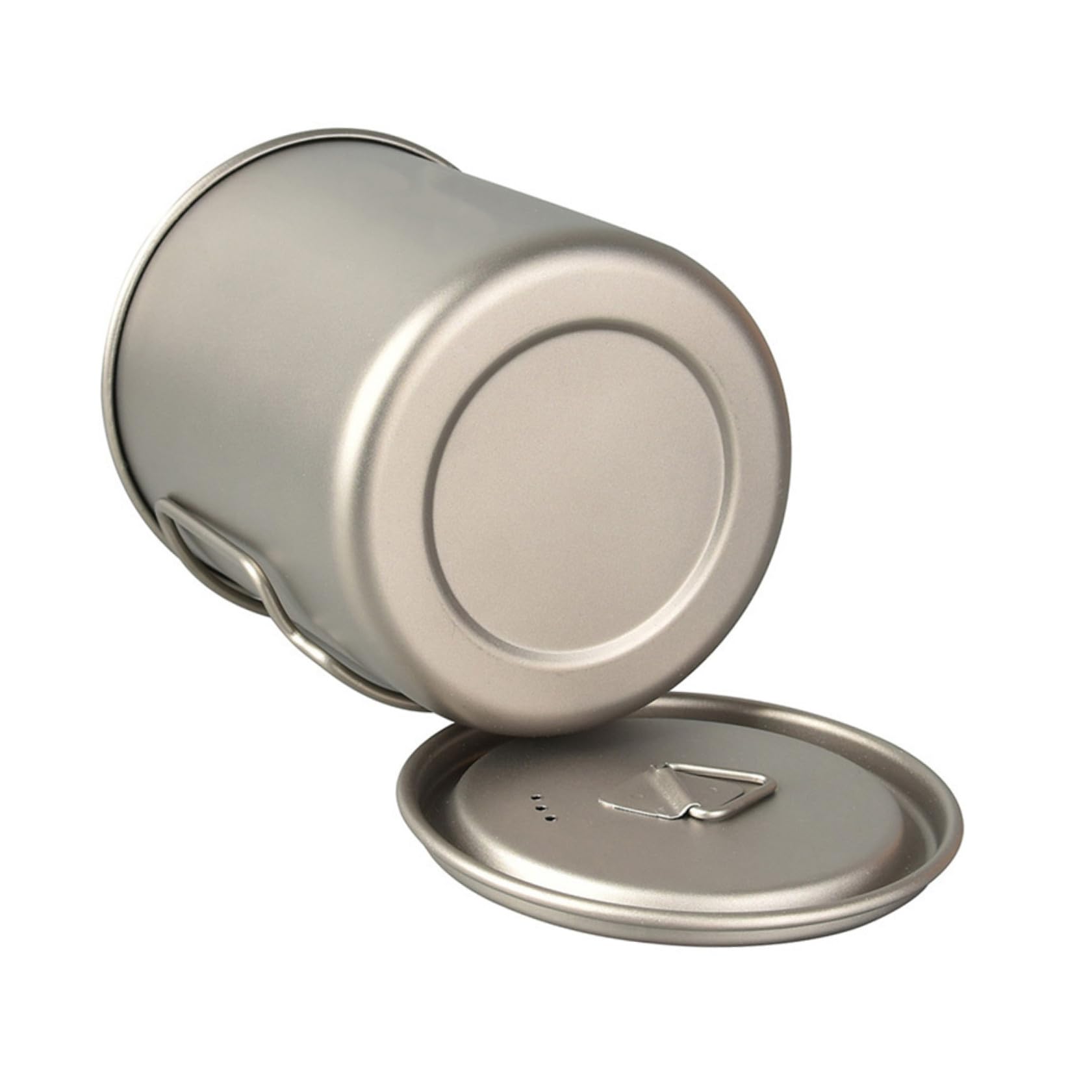 KOMBIUDA Tasse de Camping Pliable 750 ML en Titane avec Couvercle pour Randonnée et Pique-niques
