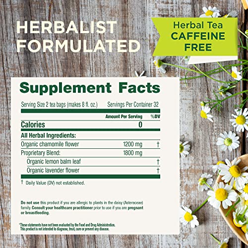 Image of Traditional Medicinals Organic Chamomile & Lavender, 32 Tea Bags