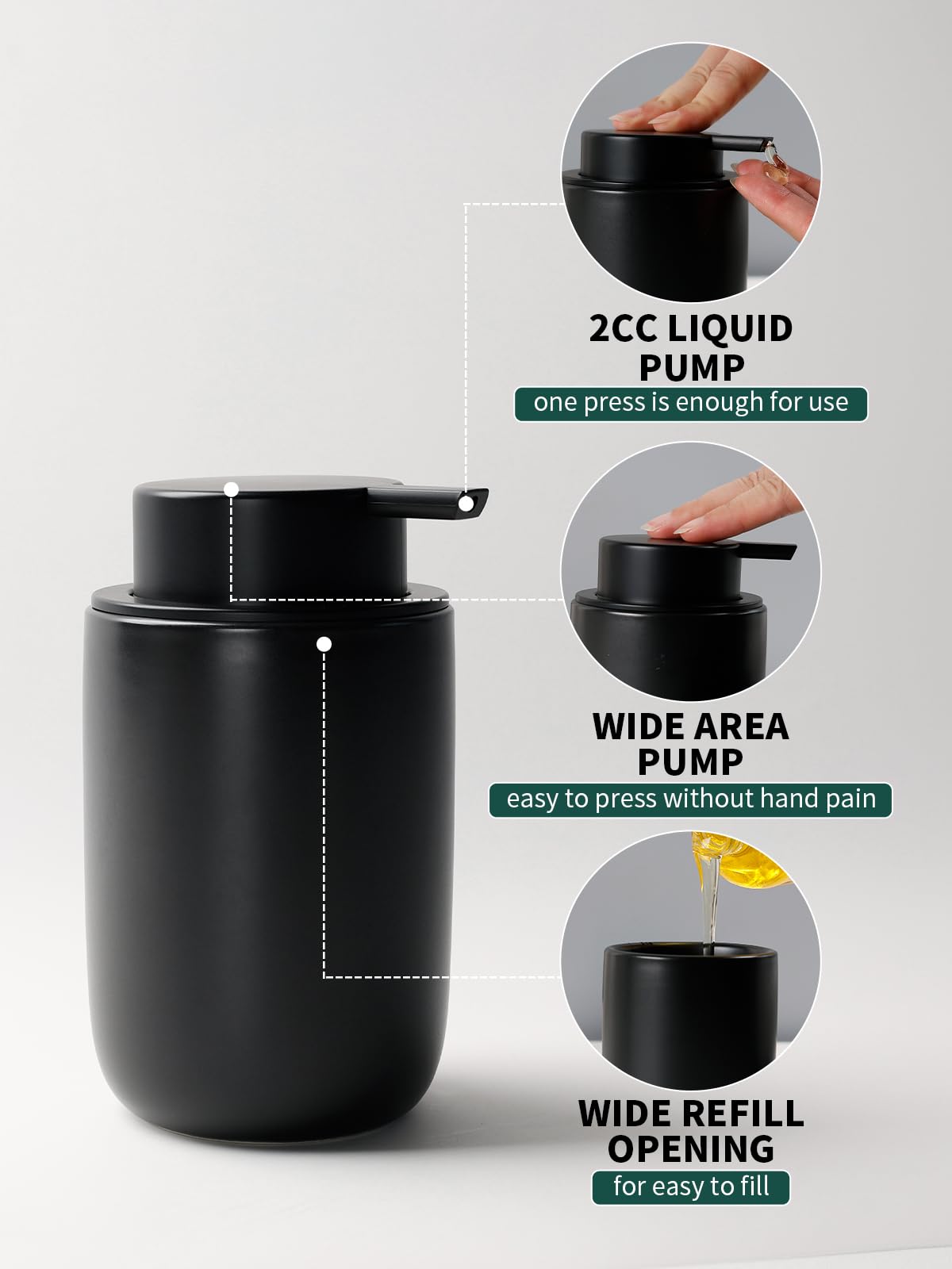 Bosilunlife Soap Dispenser and Toothbrush Holder Set - Image 3