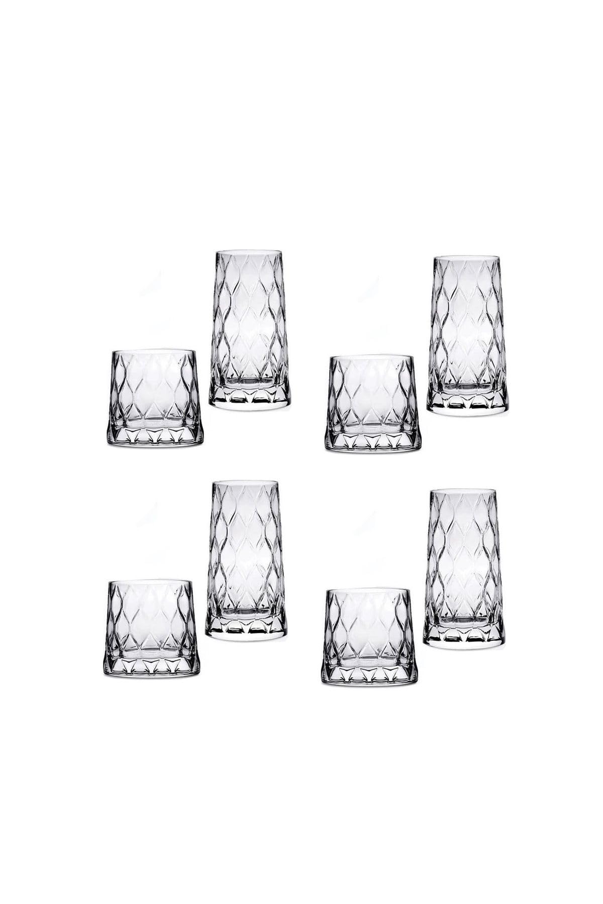 Pasabahce Leafy Bardak Seti 8 Parça Meşrubat Su Bardağı 8695569896666699522aybabastore