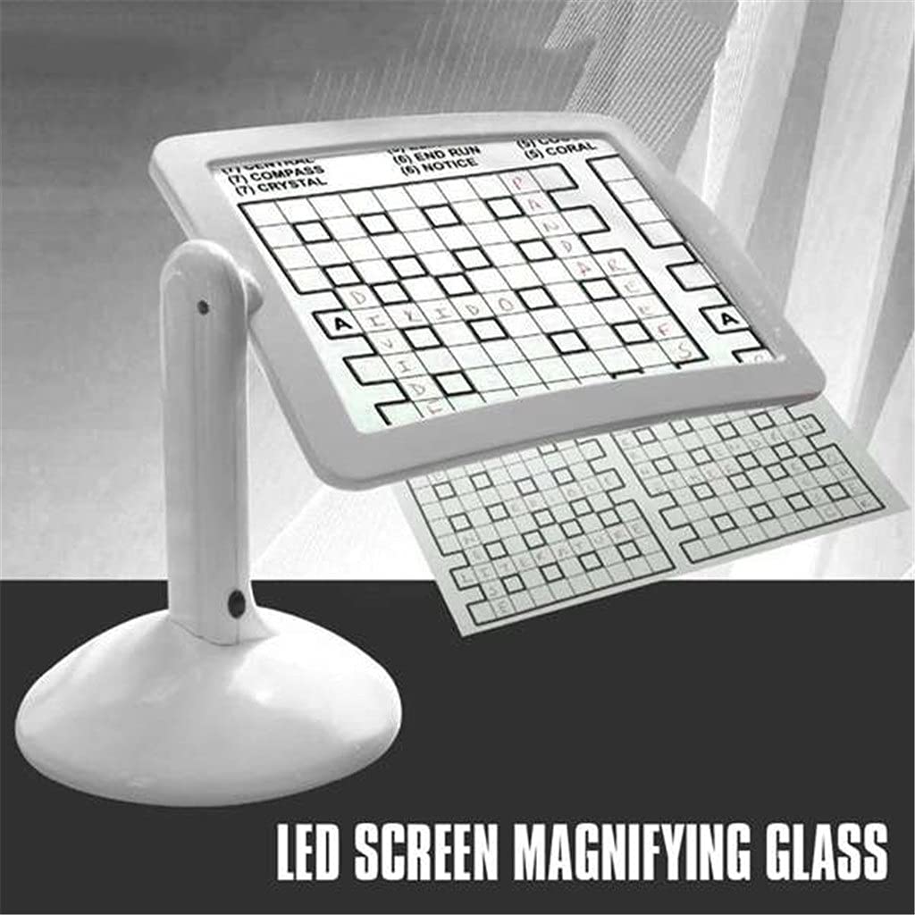 Ręczna lupa ekranowa HD 10X, uchwyt ze szklanym obiektywem, grawerowanie metalowe, do czytania dla starszych osób, lupa 80 mm z oświetleniem LED, podwójny komfort,