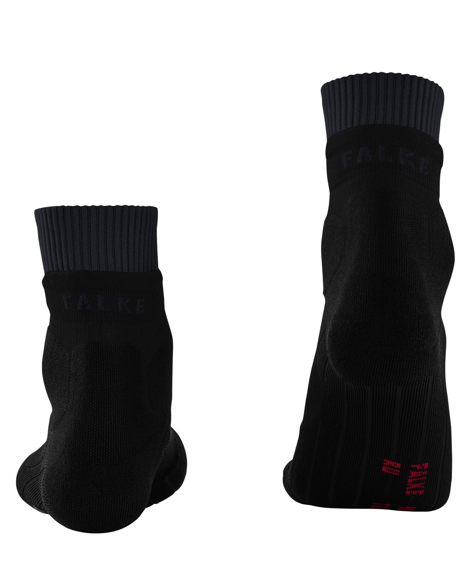 FALKE Herren Laufsocken RU Trail M So Funktionsmaterial antiblasen 1 Paar, Schwarz Black 3003, 44-45 – Ansicht 2