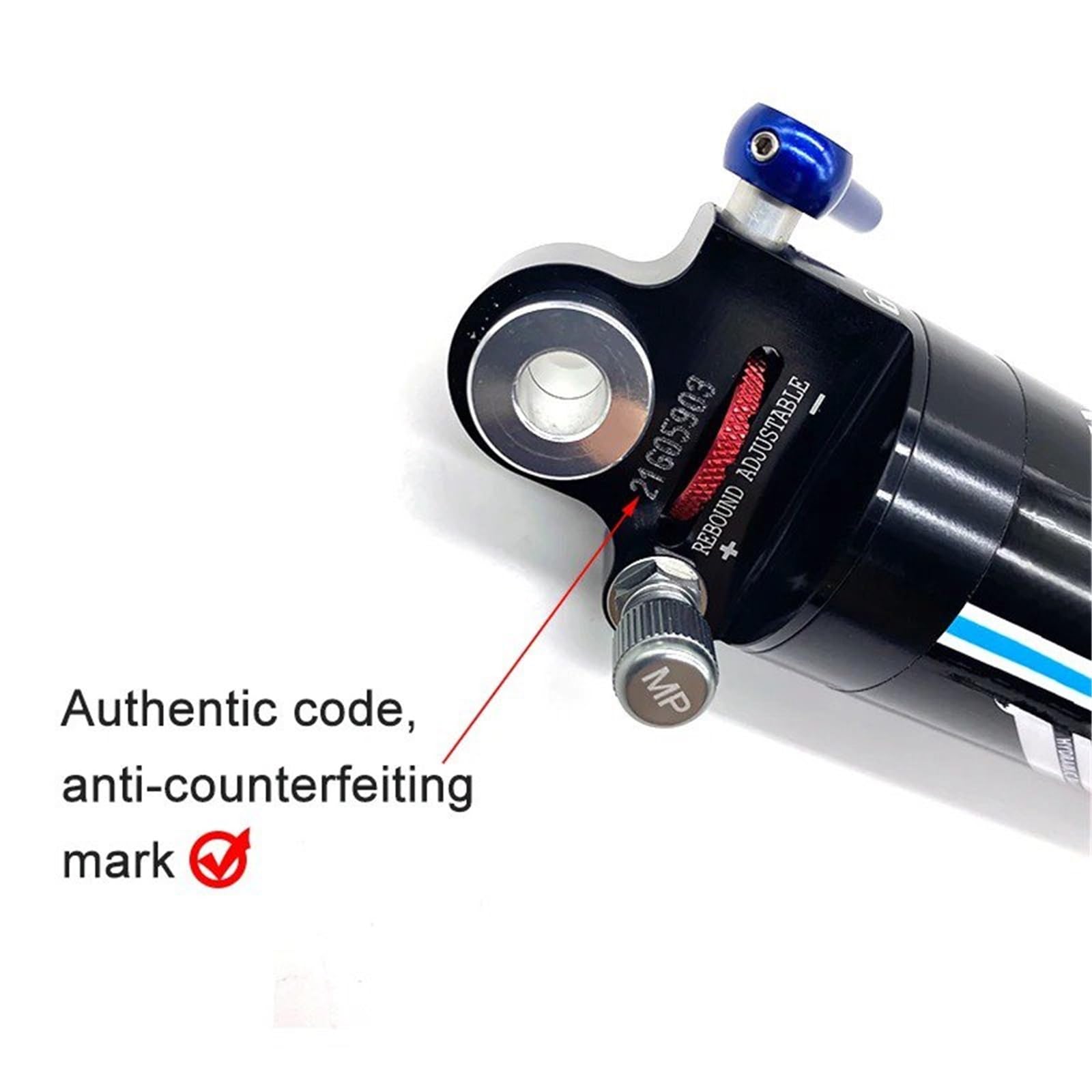 Amortiguador Suspensión Neumática Amortiguador Aire Para Bicicleta Montaña, Scooter, Cámara Aire, Amortiguador Trasero Ajustable MTB 588RL 582RL 562R(588RL-185mm)