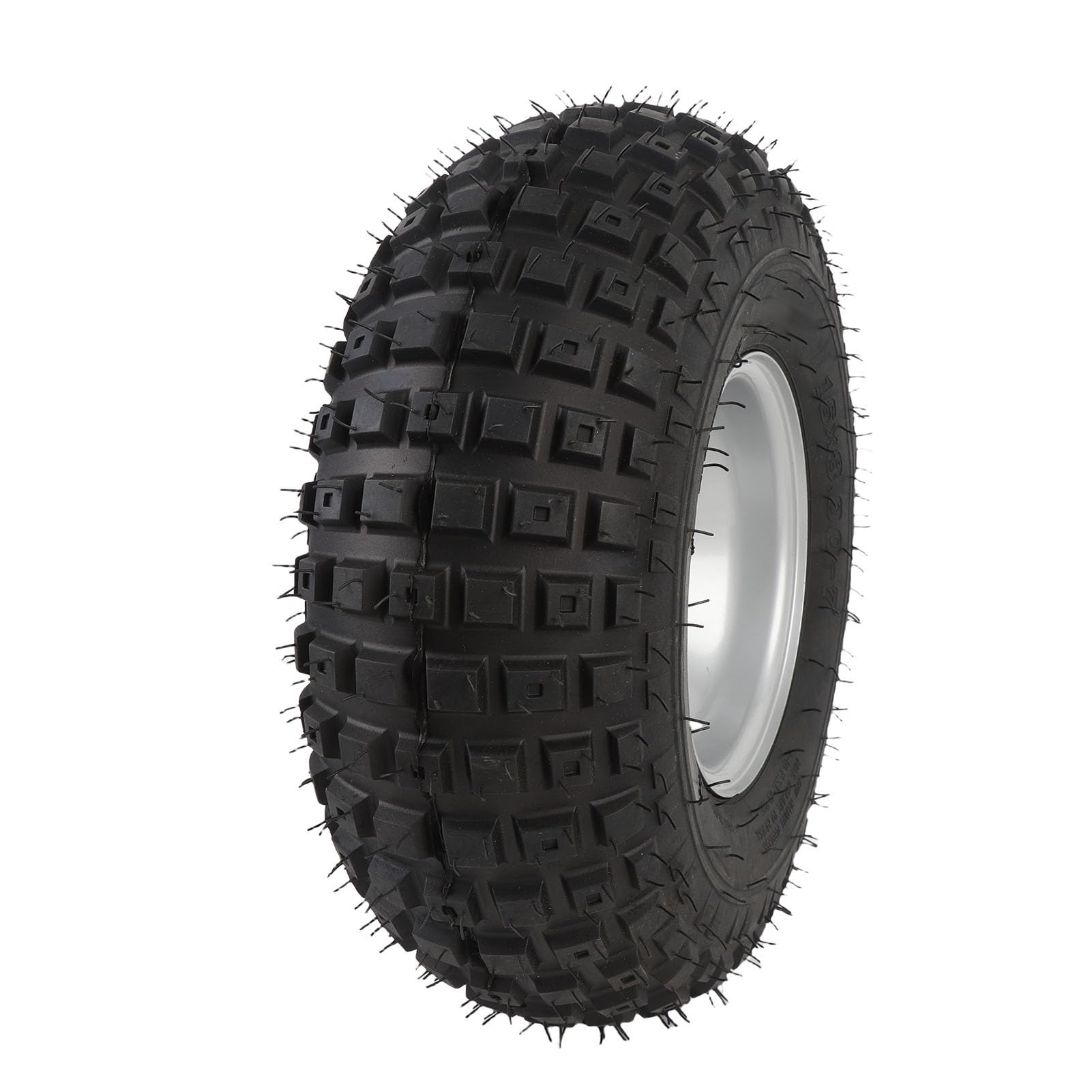 Ausla Pneus de VTT 16x8-7 avec Jantes, Alliage en Aluminium All Terrain 4 Trous Tire de Roue avec Jantes Assorties pour UTV Quad Off Road Go Kart, Charrette, Mini Vélo, Tondeuse à