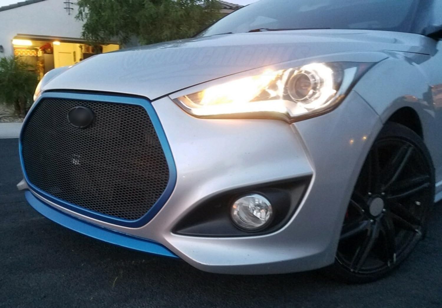 customcargrills 15.5" x 47" ABS Plastic Diamond Grill Mesh Sheet - Black