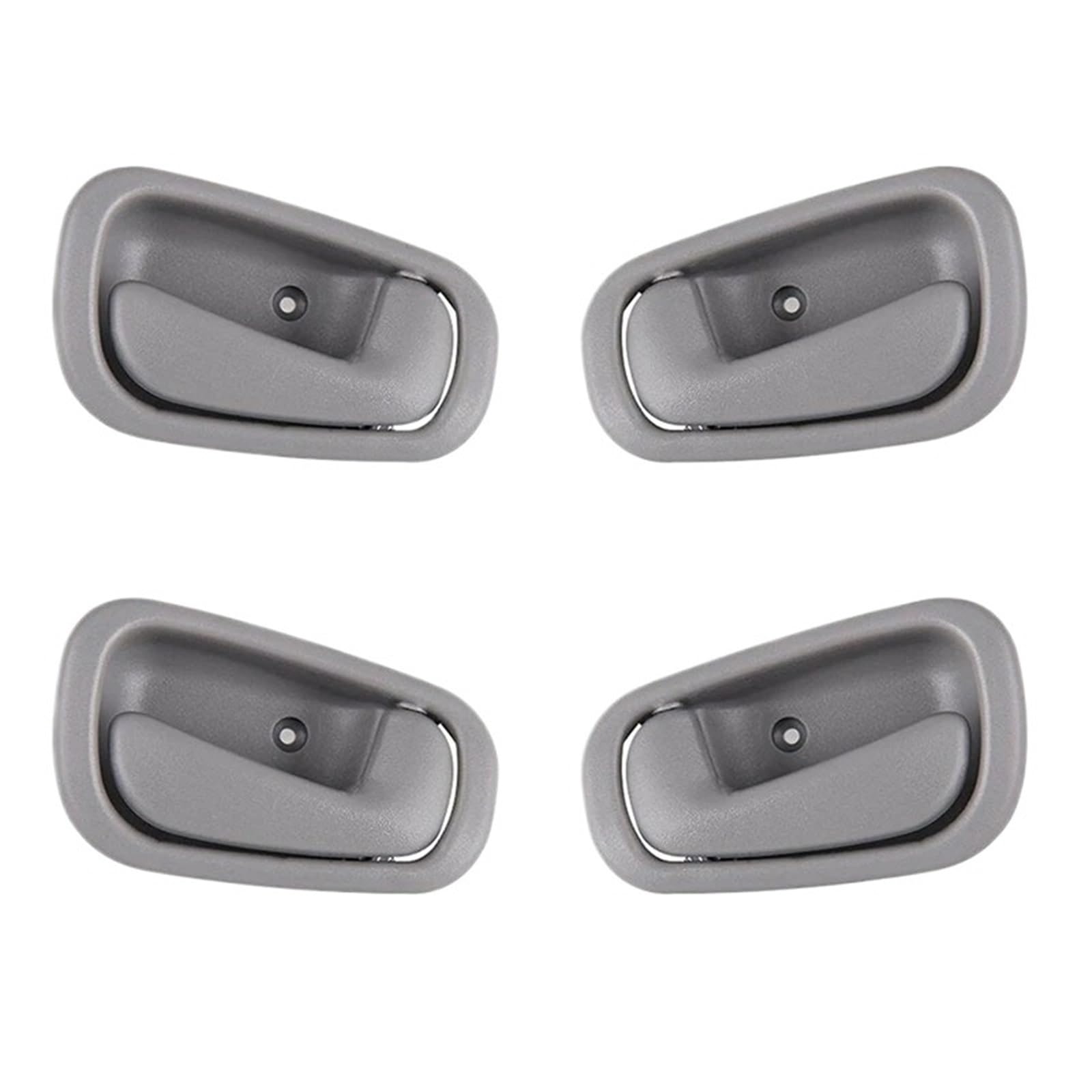 Ouokchm Car Interior Door Handle for Toyota for Corolla 1998-2002 69206-02050 69205-02050 Door Inside Handle ABS(Grey-4PCS)
