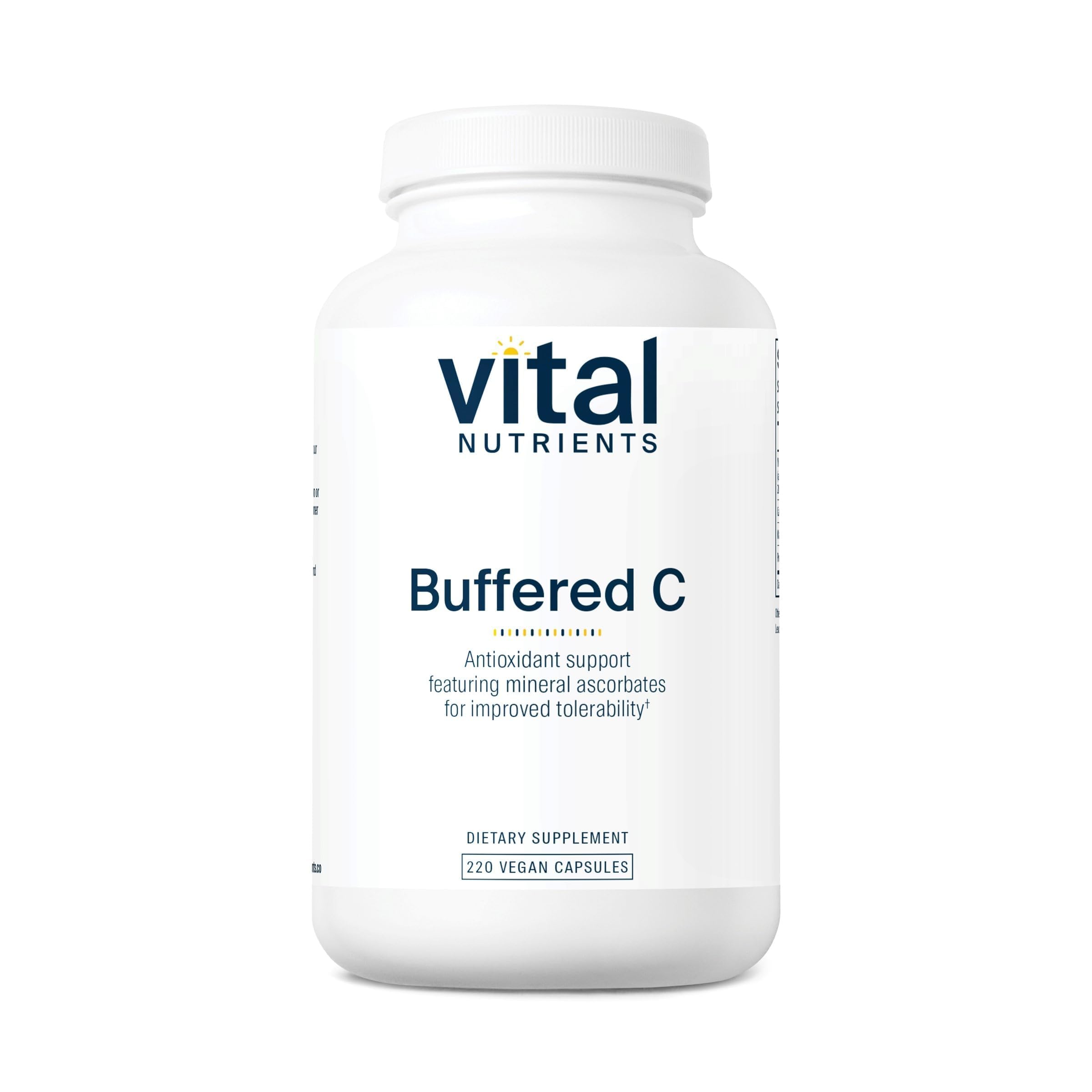 Vital Nutrients Buffered Vitamin C 500mg, 220 Capsules