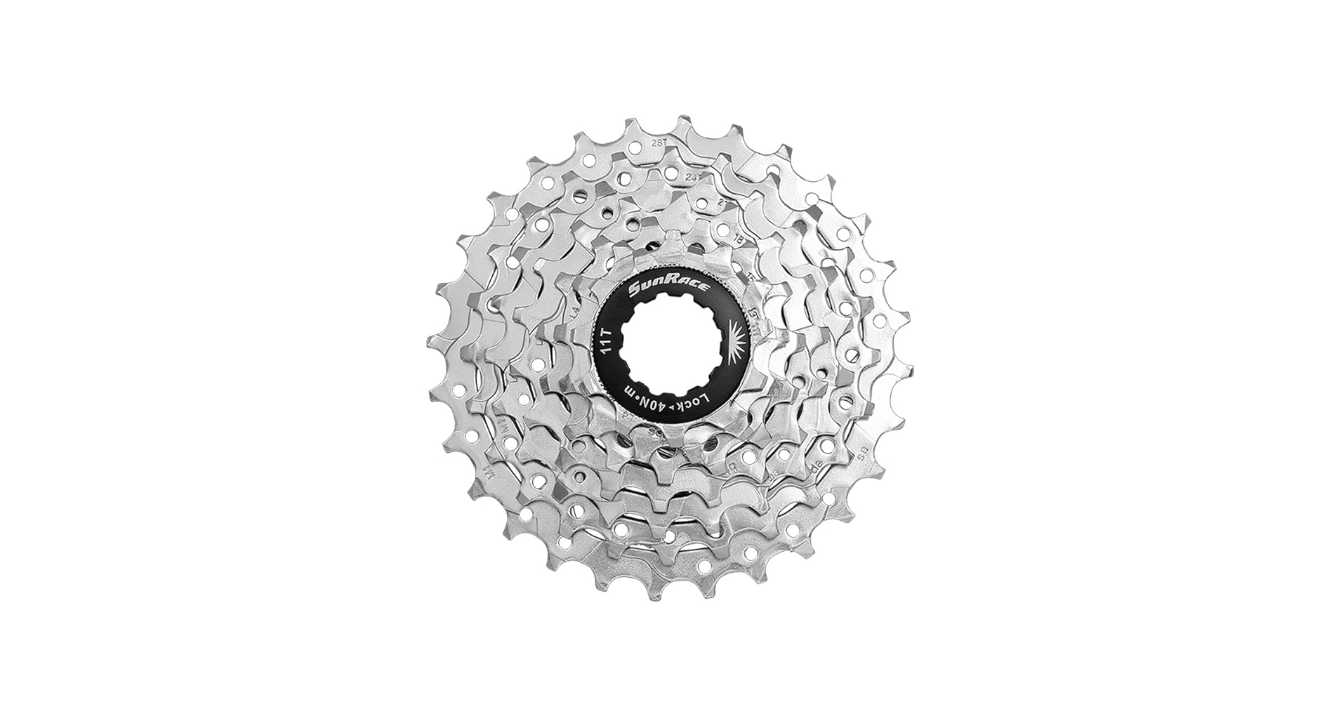 Amazon | Sunrace 7-Speed Indexed Cassette - Metallic, 11-28T