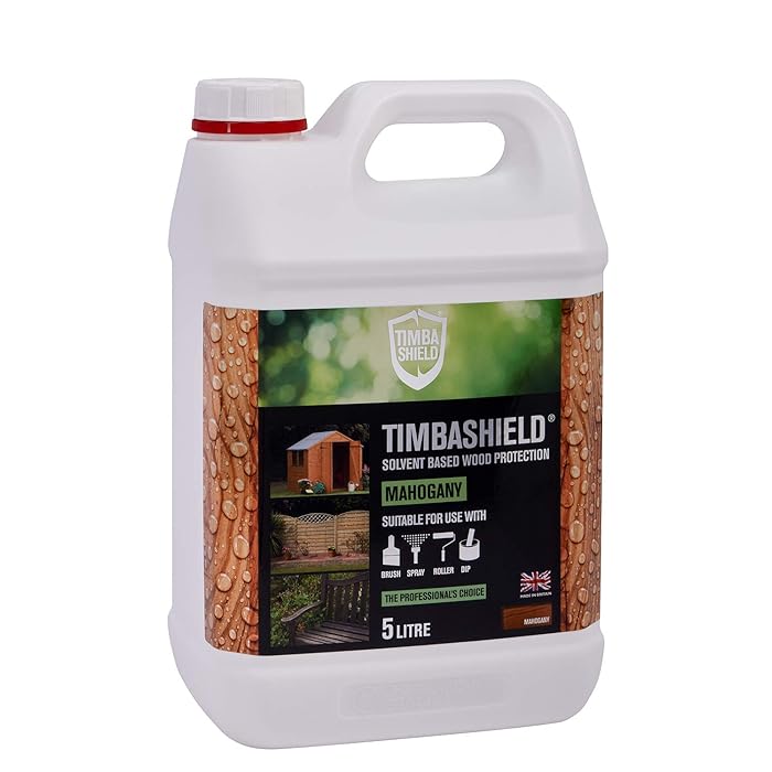 Buy Timbashield Solvent Based Wood Protection Mahogany 5L Wood