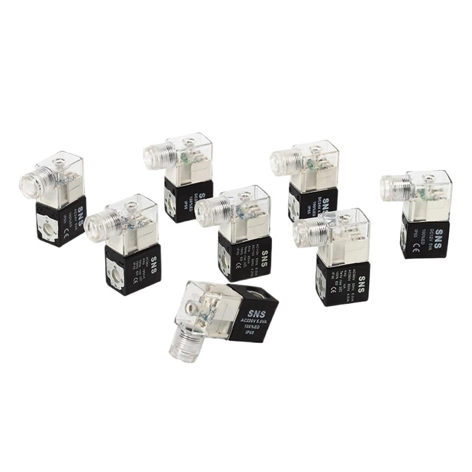 Tbbqswpvk Ac380v Pneumatic Air Solenoid Valve, Black Coil Dc12v Dc24v Ac36v Ac110v Ac220v (Ac380v)