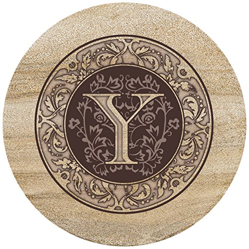 Thirstystone Sandstone Trivet Monogrammed Letter Y
