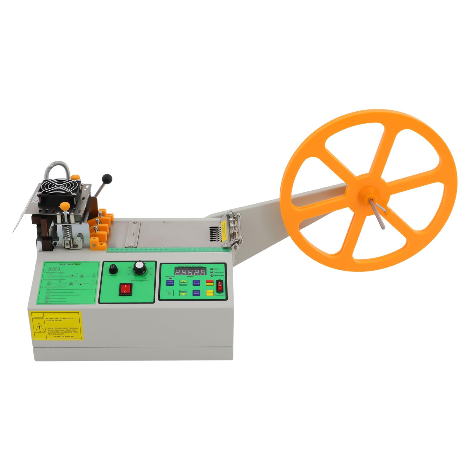 500W 220V Automatische Gurtschneidemaschine, 60-120 Stück/min Heiß- und Kaltbandschneider Einstellbarer Bandschneider Schneidemaschine Gurtband Messer für 1-5mm Leder Gewirke Klebebänder Nylongurte