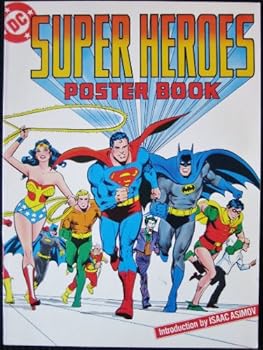 Paperback DC super heroes poster book