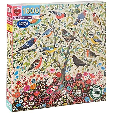 EeBoo 1000 Piece Jigsaw Puzzle - Songbird Tree (PZTSBD) Cover