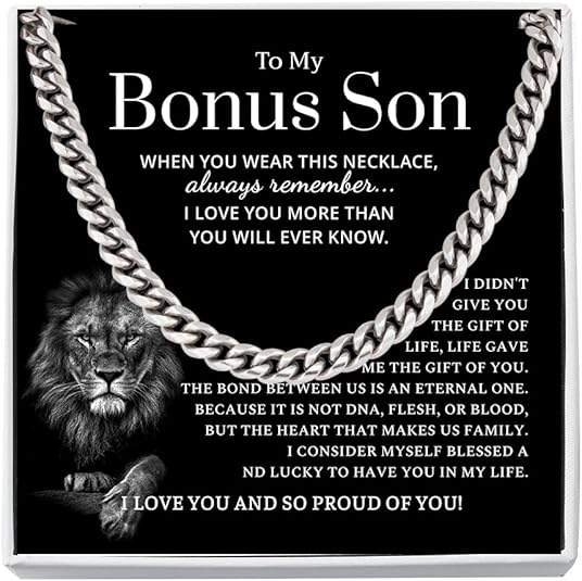 Omaishine To Bonus Son Cuban Link Chain Necklace From Bonus