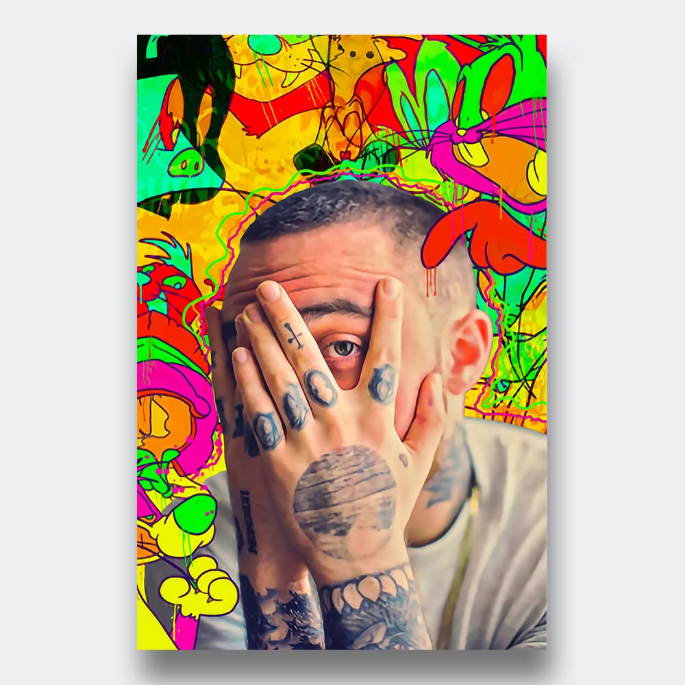 XtremeSkins Designs Print Wooden Framed Canvas Wall Art Decoration Poster (10x14 Inch) - MAC MILLER