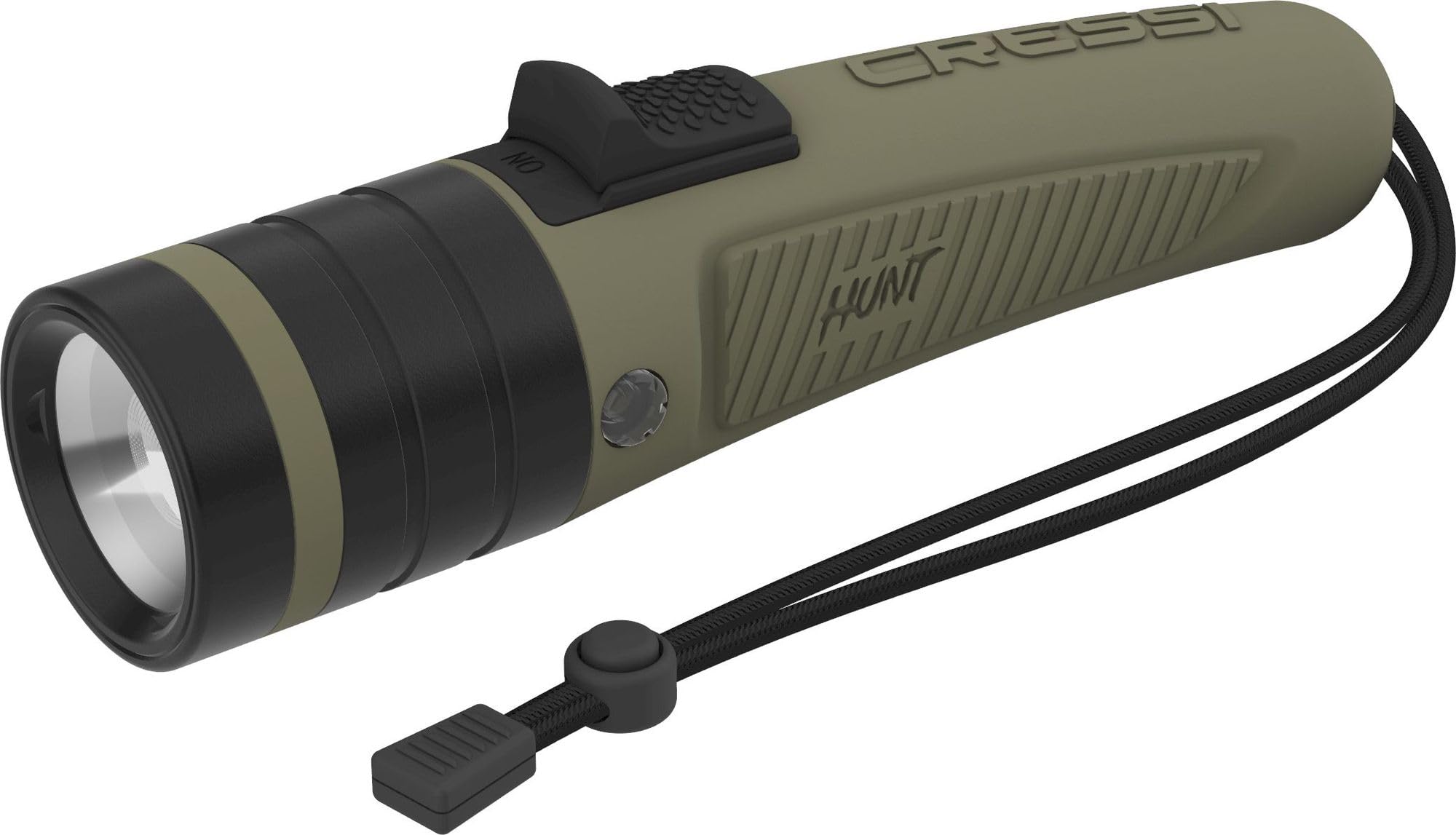 Cressi Hunt Torch 1600 Camouflage - Torche sous Marine LED Rechargeable, Haute Luminosité 1600 Lumens, Imperméable IPX8 100m, Plongée, Pêche, Exploration Aquatique, Camouflage, Taille Unique, Unisex