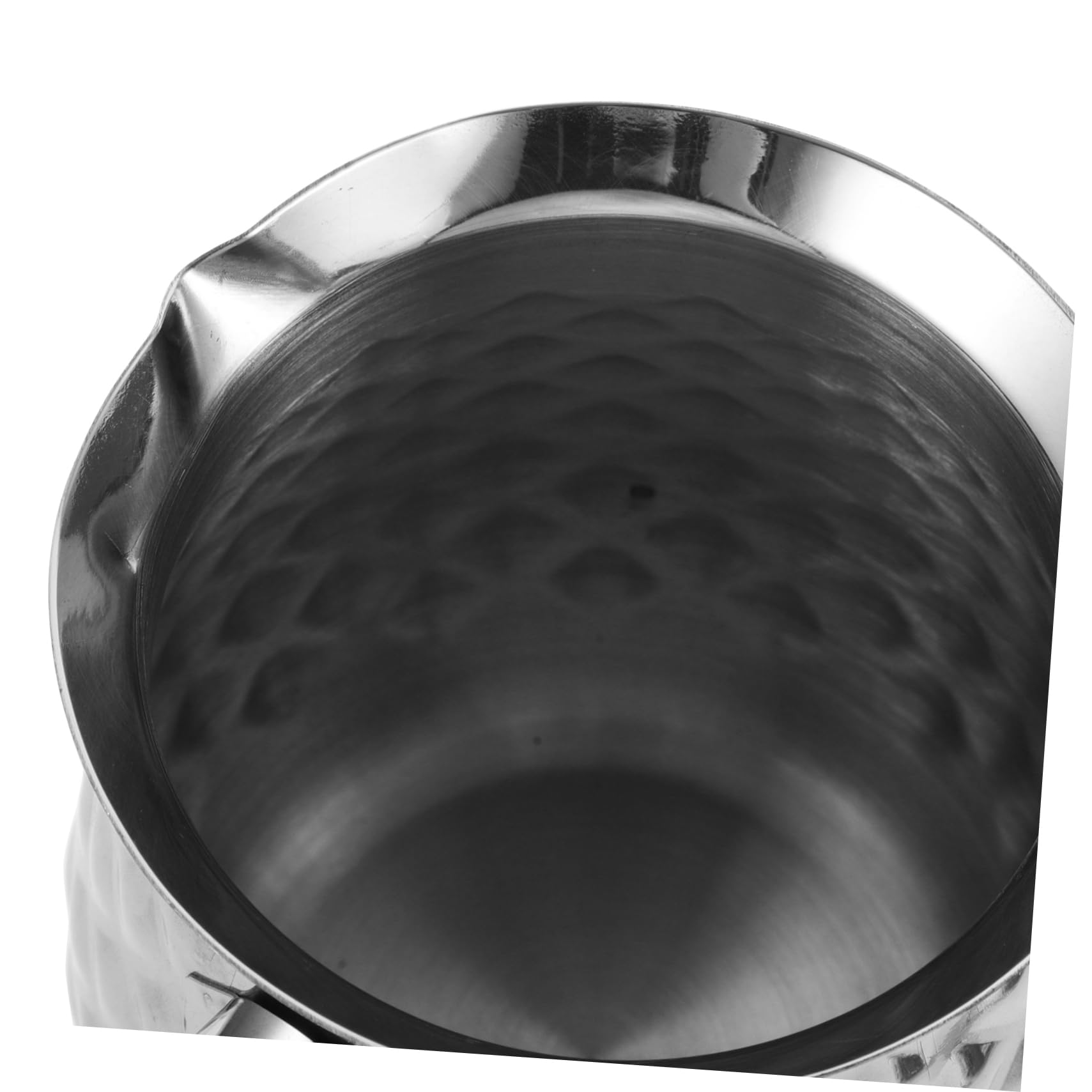 CONGARTENO Latte Cup Milk Foam Cup Butter Warming Pot Espresso Cezves Greek Arabic Coffee Pot Espresso Maker Pot Coffee Carafe Hammered Coffee Pot Butter Warmer Ibrik Silver Stainless Steel