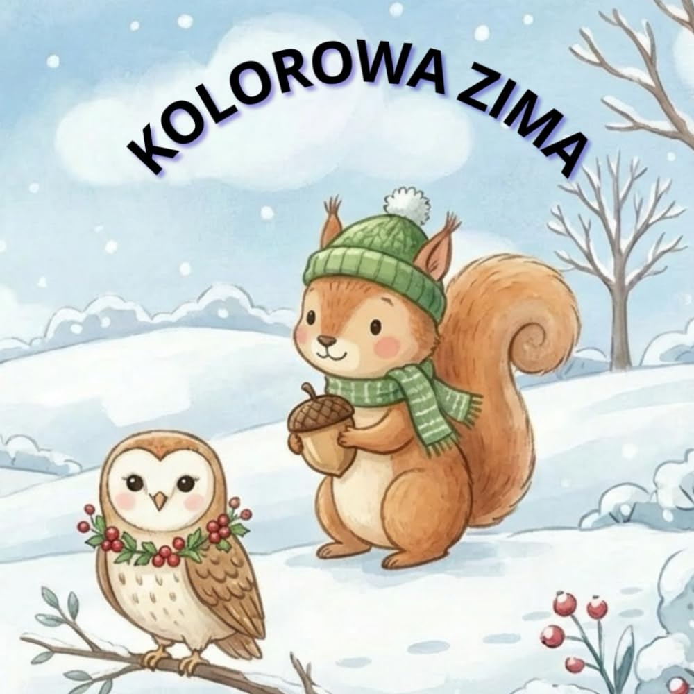 Kolorowa Zima: Prosta Kolorowanka Dla Dzieci o Tematyce Zimy