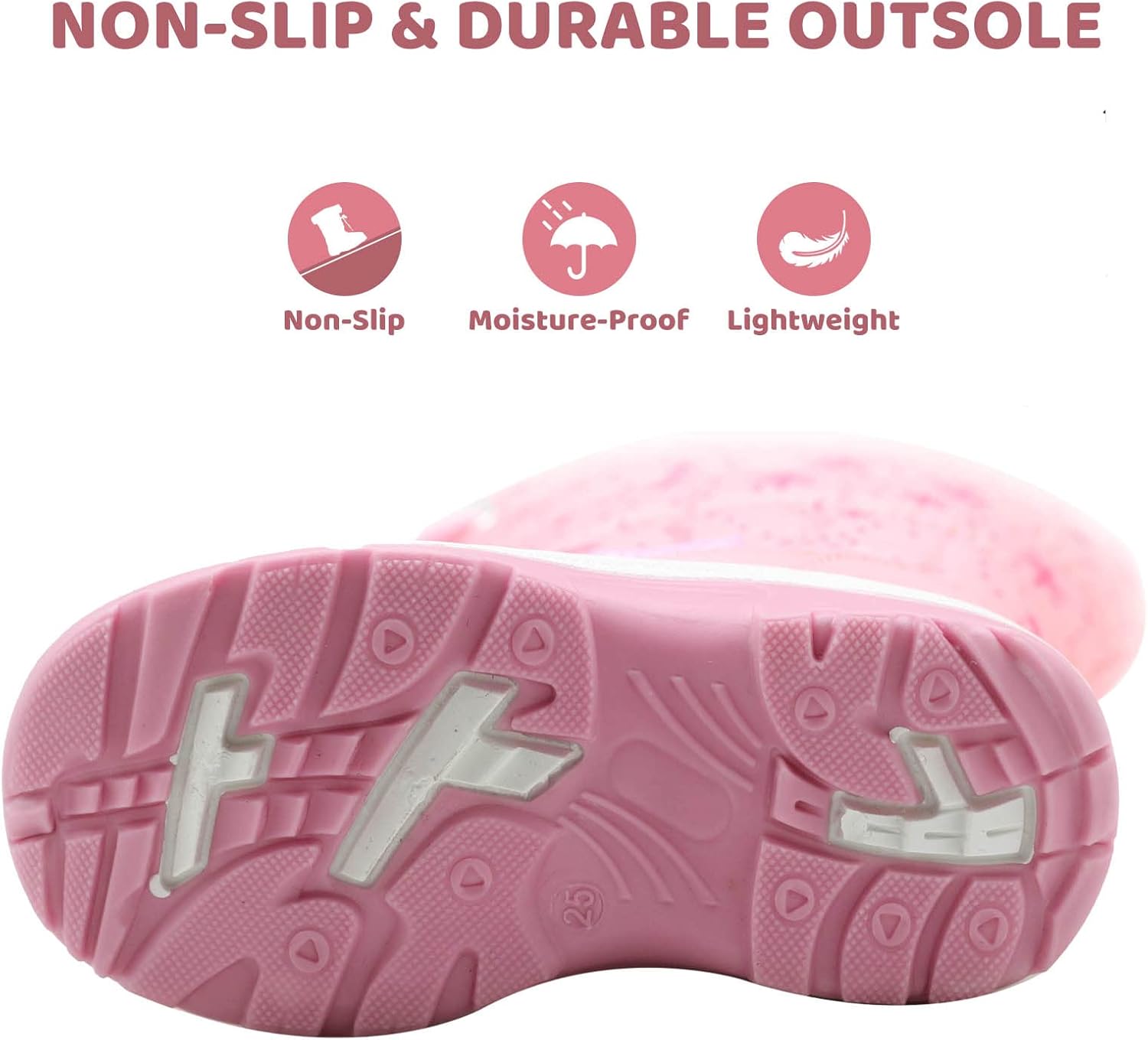 Apakowa Kid's Girls Cold Weather Snow Boots (Toddler/Little Kid) - Image 6