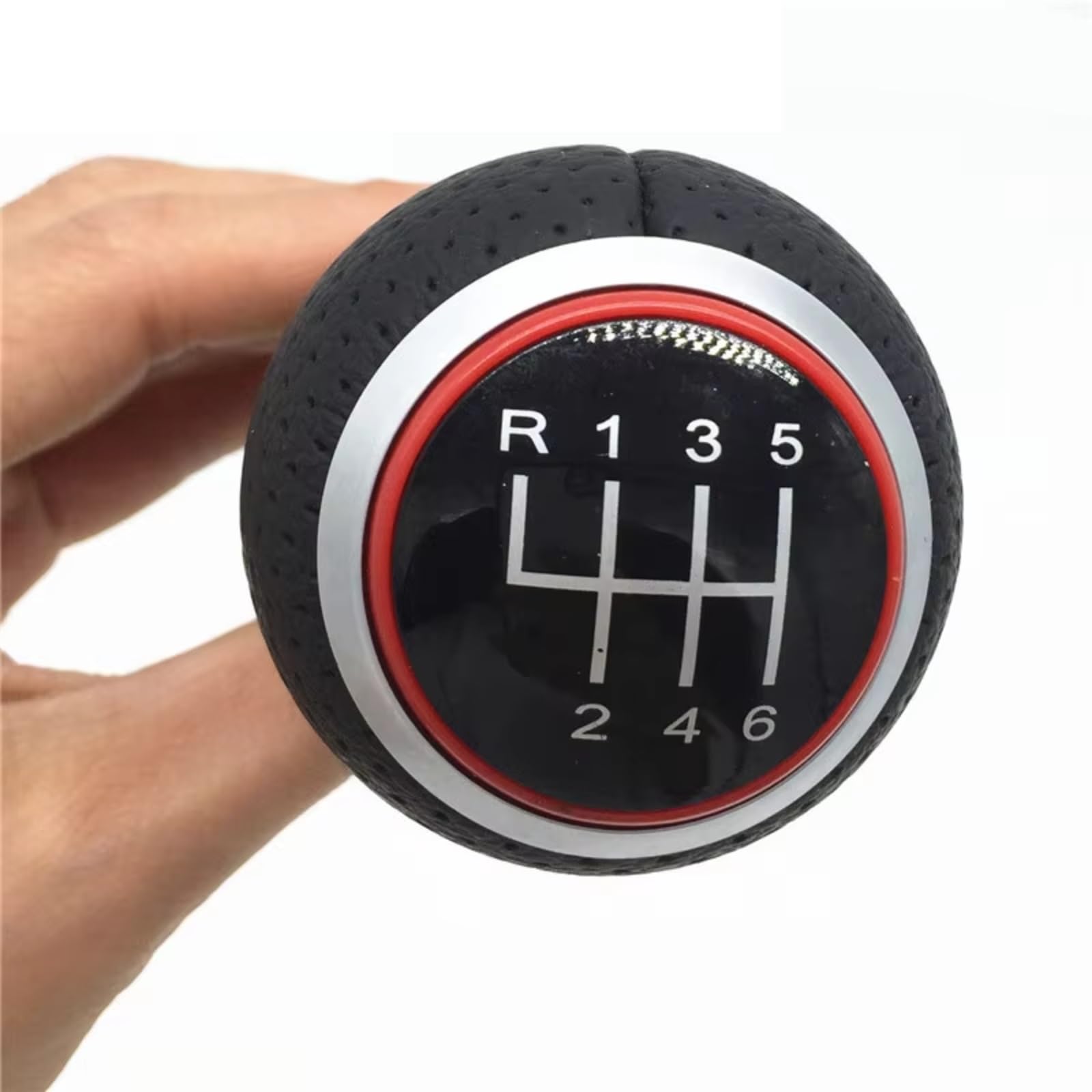 Hillar Red R123456 Car Gear Stick Knob For Ibiza 6J For Seat For Leon Mk1 12Mm 5/6 Speed Gear Shift Knob Lever Stick(Red R123456)