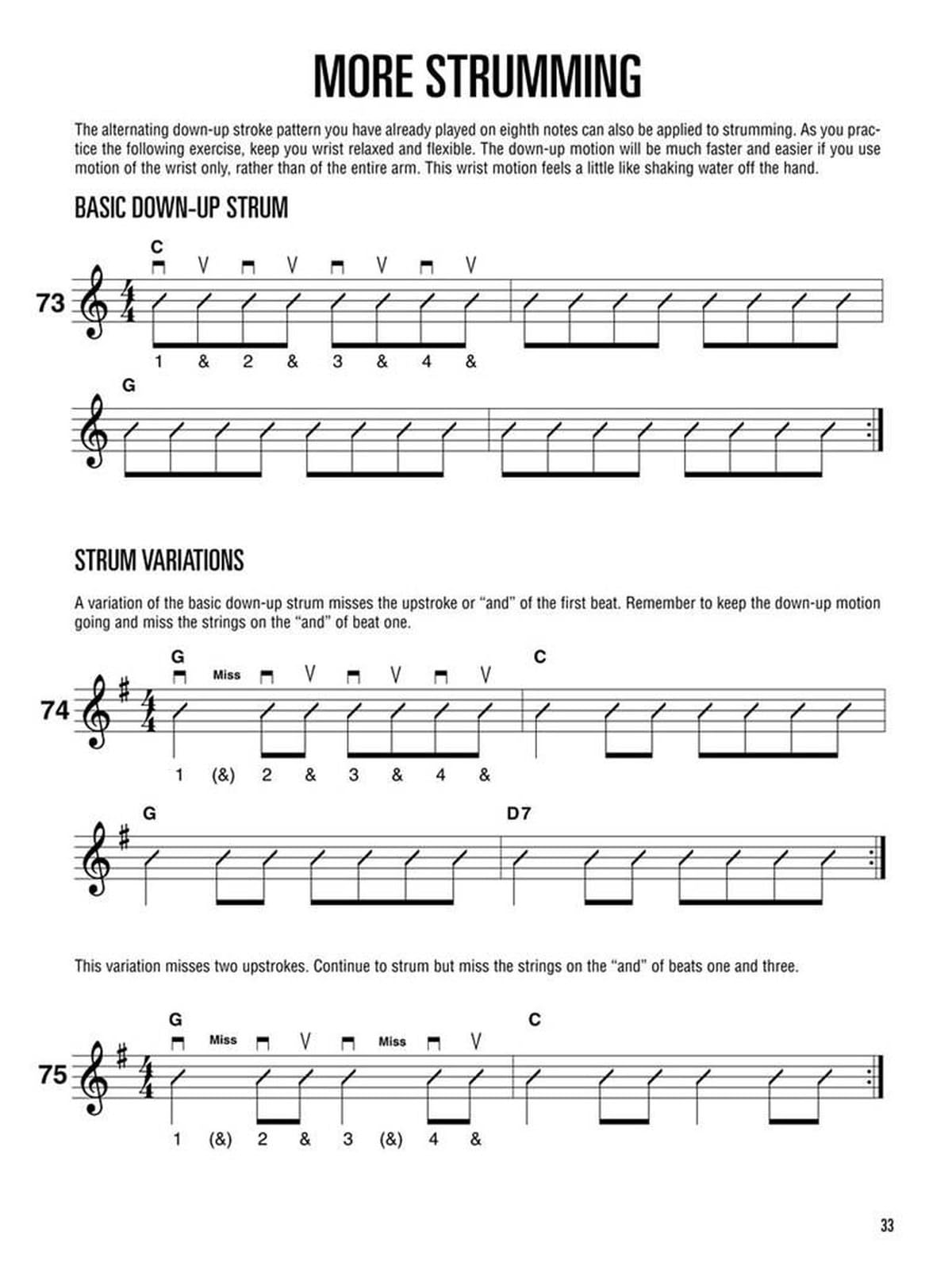 Hal Leonard Guitar Method Book 1, Second Edition | Beginner Guitar Lesson Book for Adults and Students | Learn to Play Acoustic or Electric Guitar with Chords, Songs, Exercises, Notation and Strumming — Amazon image 6