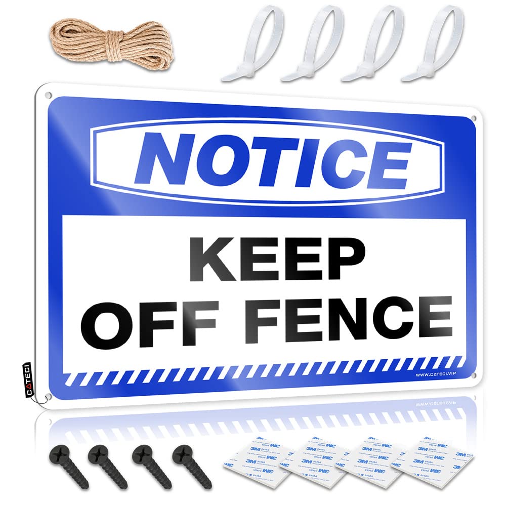 Fzfn Colour Notice Keep Off Fence Pool Decor Novelty - Retro Wall Art Designer Vintage Wall Art(30X40cm)