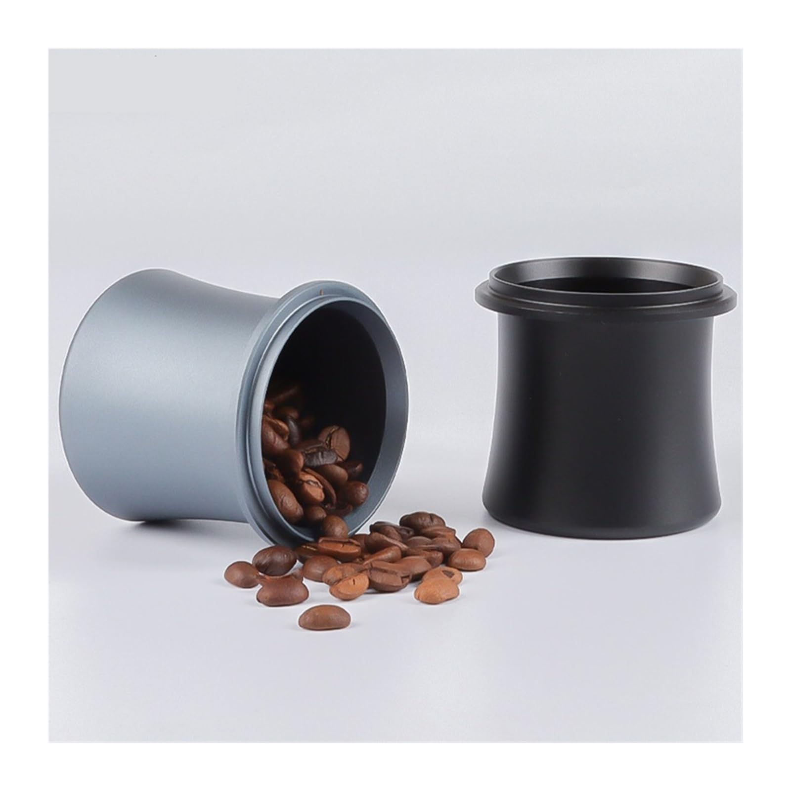 Taza Dosificadora De Café Resistente For Máquina De Café Expreso, Herramienta De Medición De Polvo Con Molinillo De Aleación De Aluminio De 58/53 / 54 / 51mm For Baristas De Cafetería(Silver-58mm)