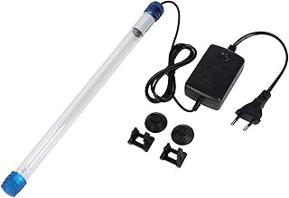 EVTSCAN wasserdichte Tauch UV Sterilisator Licht Lampen Bakterien Tötung, UV-Licht Algen Bakterien Abtötungslampe, tragbares UVC Desinfektionslicht, Tauchaquarium Aquarium (EU Plug)(11W)