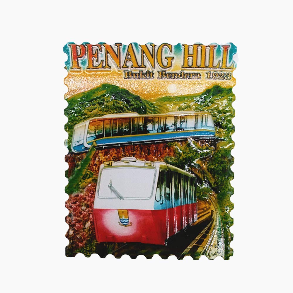 3D Penang Hill Malaysia Fridge Magnet Travel Souvenir Gift Home Kitchen Decoration Refrigerator Magnetic Sticker Magnet Collection