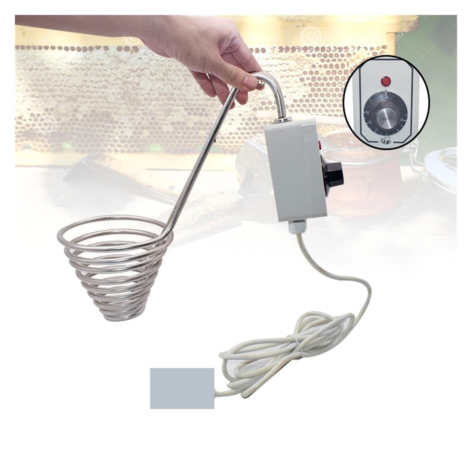 Réchauffeur de miel de chauffa de qualité alimentaire Réchauffeur de miel en acier inoxydable avec thermostat Équipement de chauffa électrique for ruche d'apiculture pour la ferme apicole