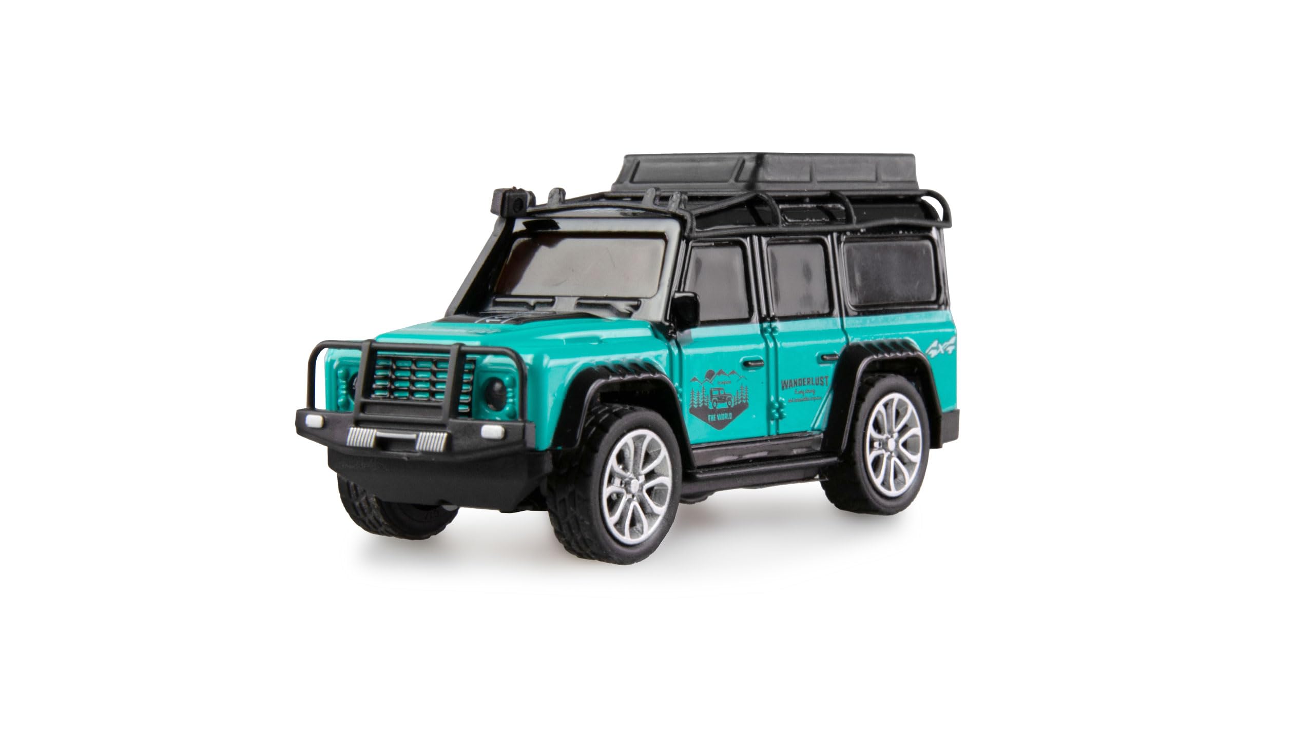 Amewi RC samochód terenowy Die Cast zdalnie sterowany 1:64 RTR Petrol