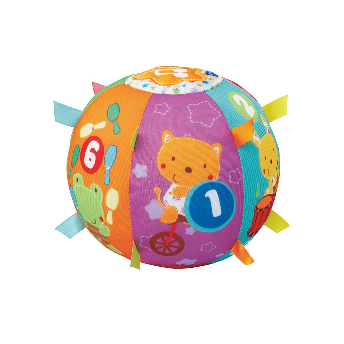 VTech- Bola cantarina Pelota Interactiva de Tela con Más de 50 Canciones, Multicolor, 24.9 x 14.0 x 8.9 (3480-166122) , color/modelo surtido