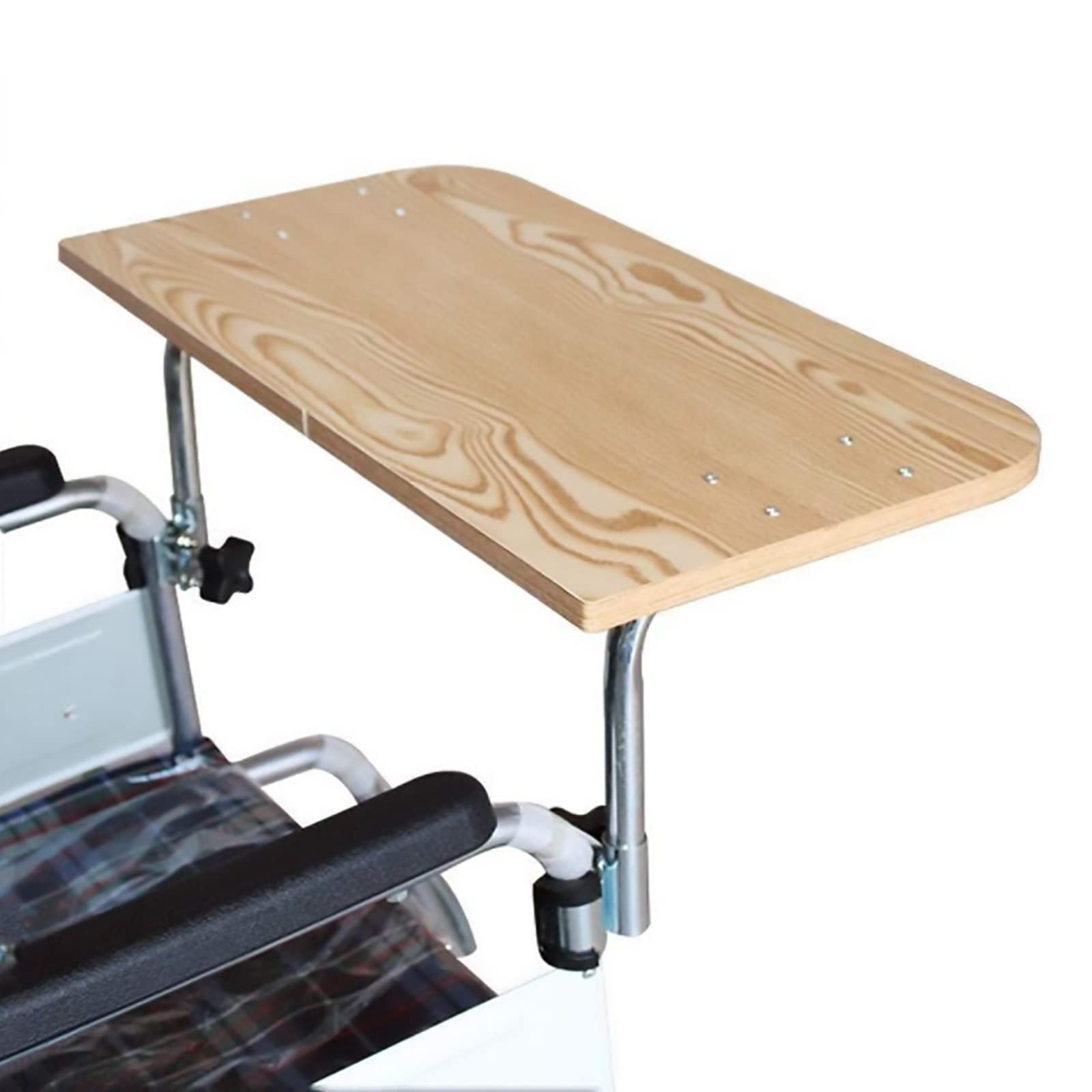 Tavolino per Sedia a rotelle, Tavolo da Pranzo per sedie a rotelle, tavola in Legno Pieghevole, Robusto e Resistente alla Pressione, Vassoio per sedie a rotelle