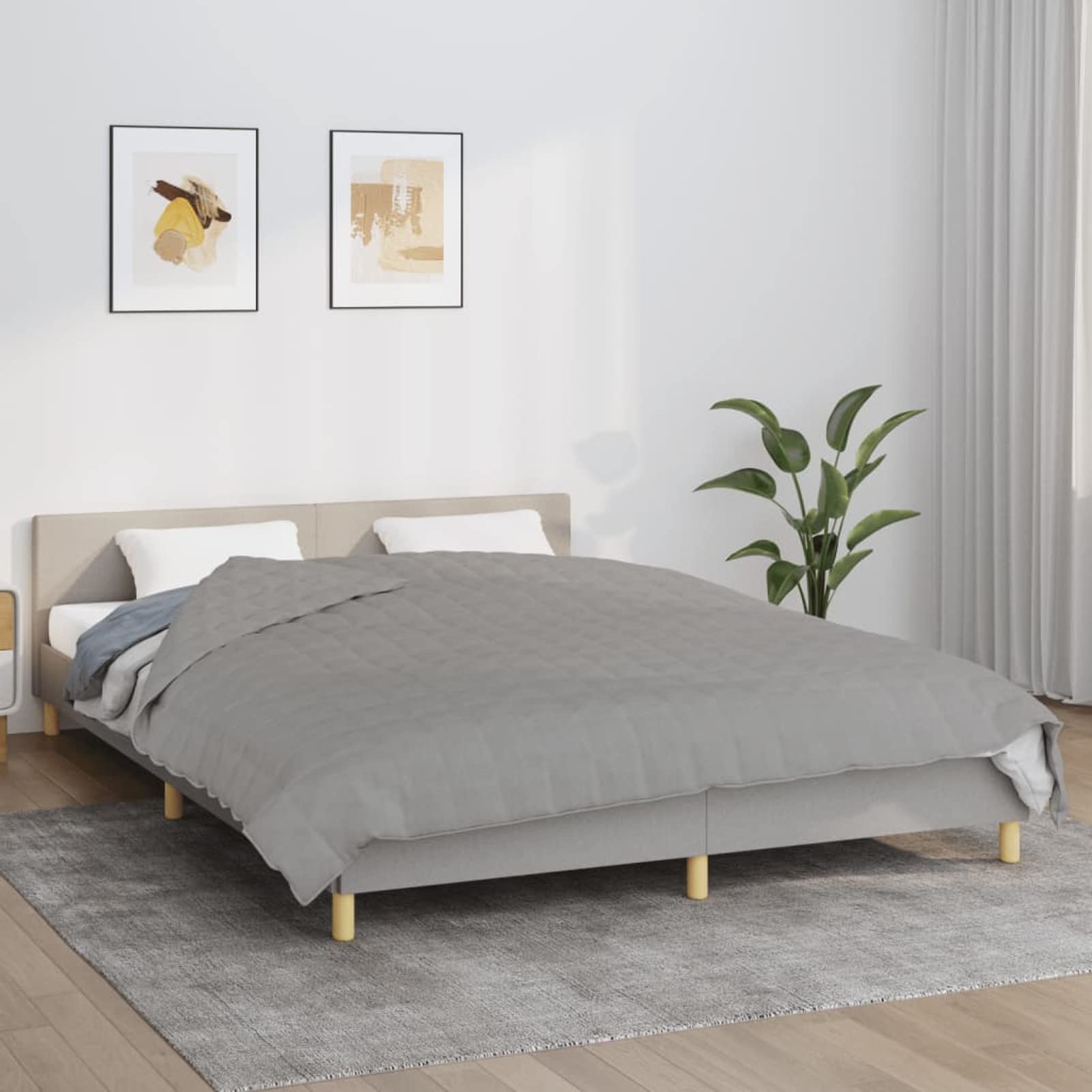 Coperta Ponderata Grigia 200x225 cm 13 kg Tessuto,Biancheria,Lenzuola e Coperte,Coperte-350727