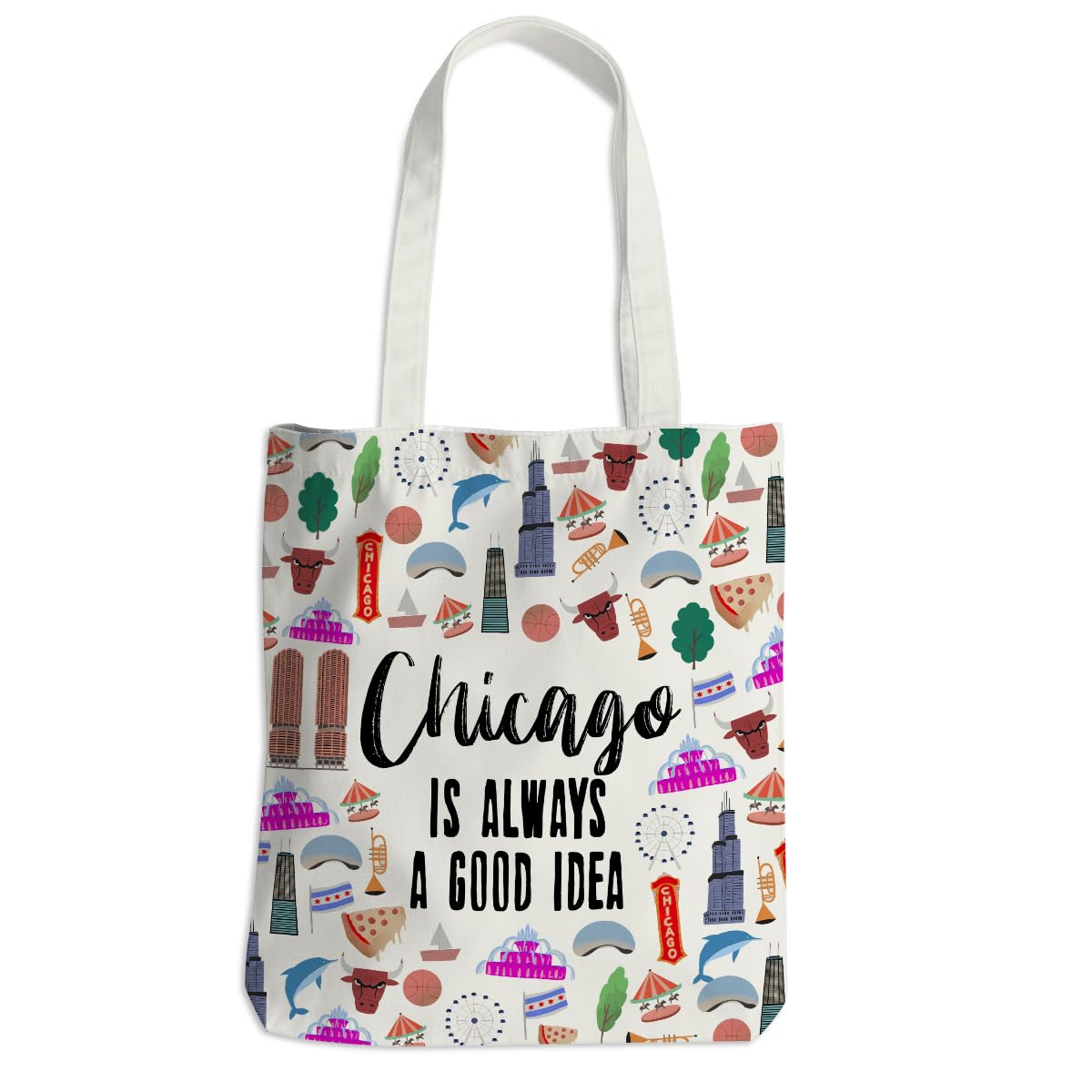 jealance Los Angeles Las Vegas New York Paris Chicago Nashville Italy California Lover Gifts Tote Bag Travel Souvenir Gift