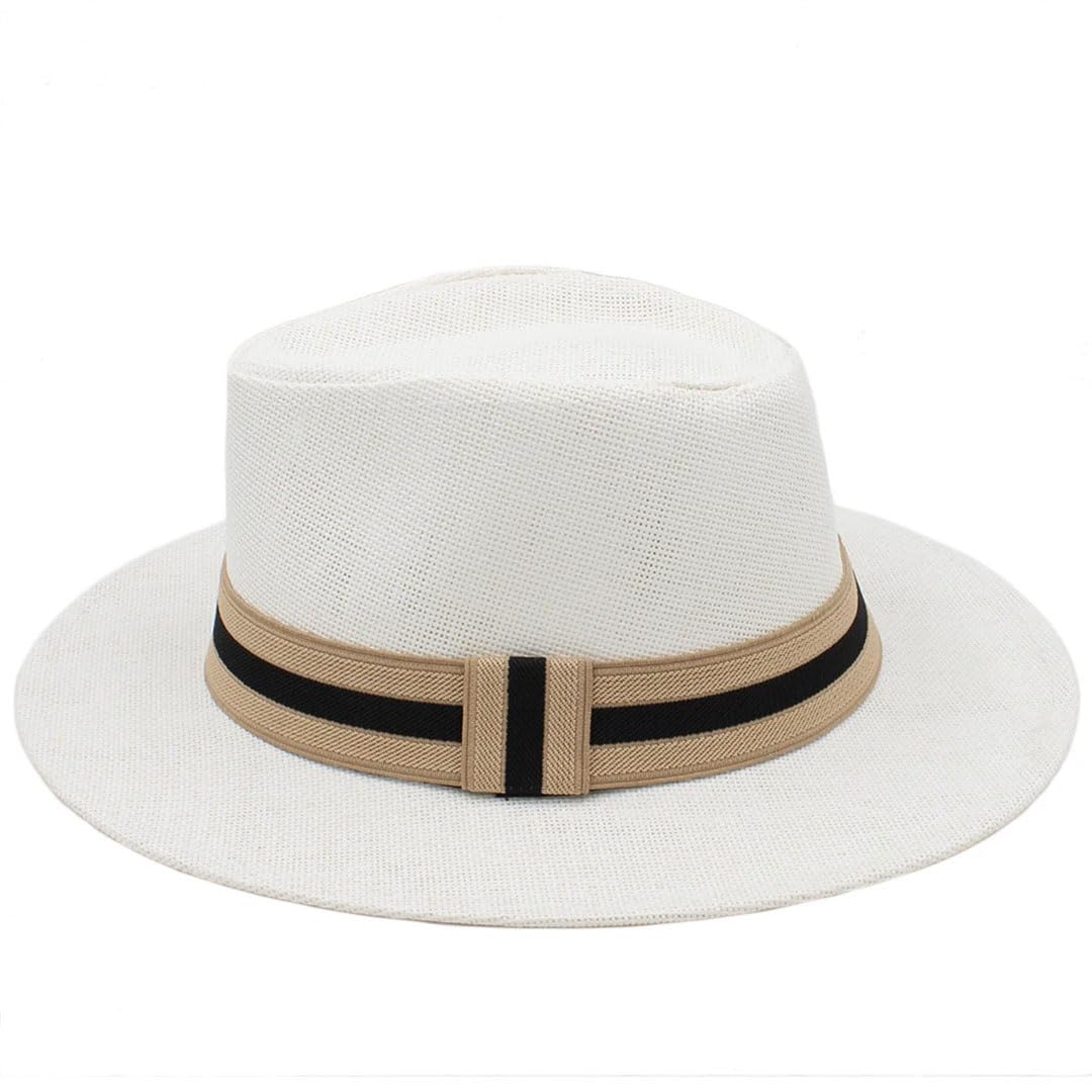 Cappello Panama in paglia da uomo e donna, classico, ampio, Sombrero, spiaggia, viaggi all'aperto